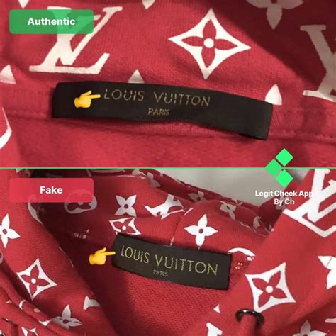 supreme x lv brown tag